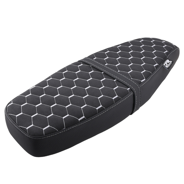 Siedzenie pikowane honeycomb czarne + szare szwy Simson S50 S51 S70 DPR