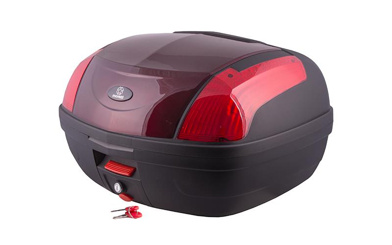 Kufer Moretti MR-889 46l czerwony czerwony odblask