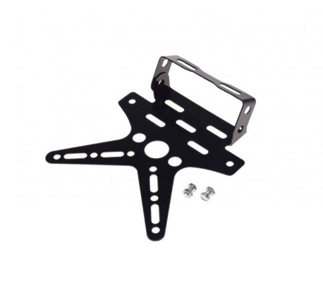 Uchwyt mocowanie tablicy rejestracyjnej czarne uniwersalne