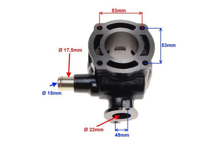 Cylinder 41mm lc kpl Suzuki Katana Aprilia SR 50