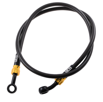 Przewód hamulcowy w oplocie czarno złoty 90cm DPR Performance