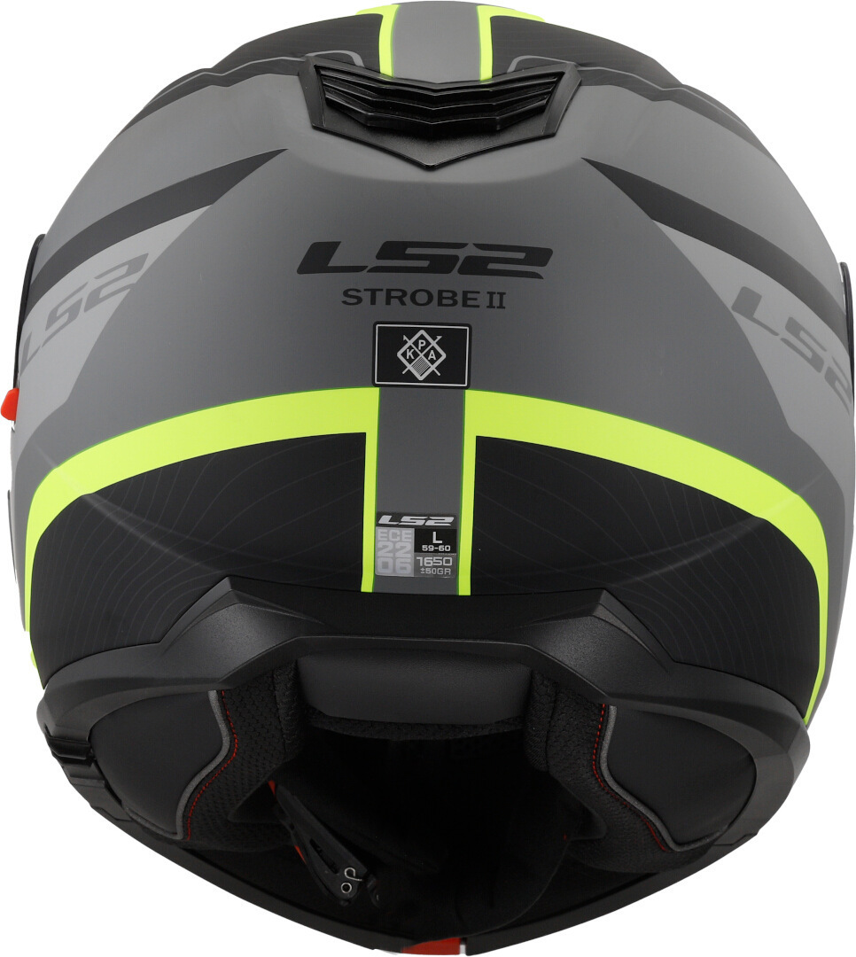 Kask szczękowy LS2 FF908 STROBE II MONZA M.BL. H-V YEL homologacja ECE 22.06