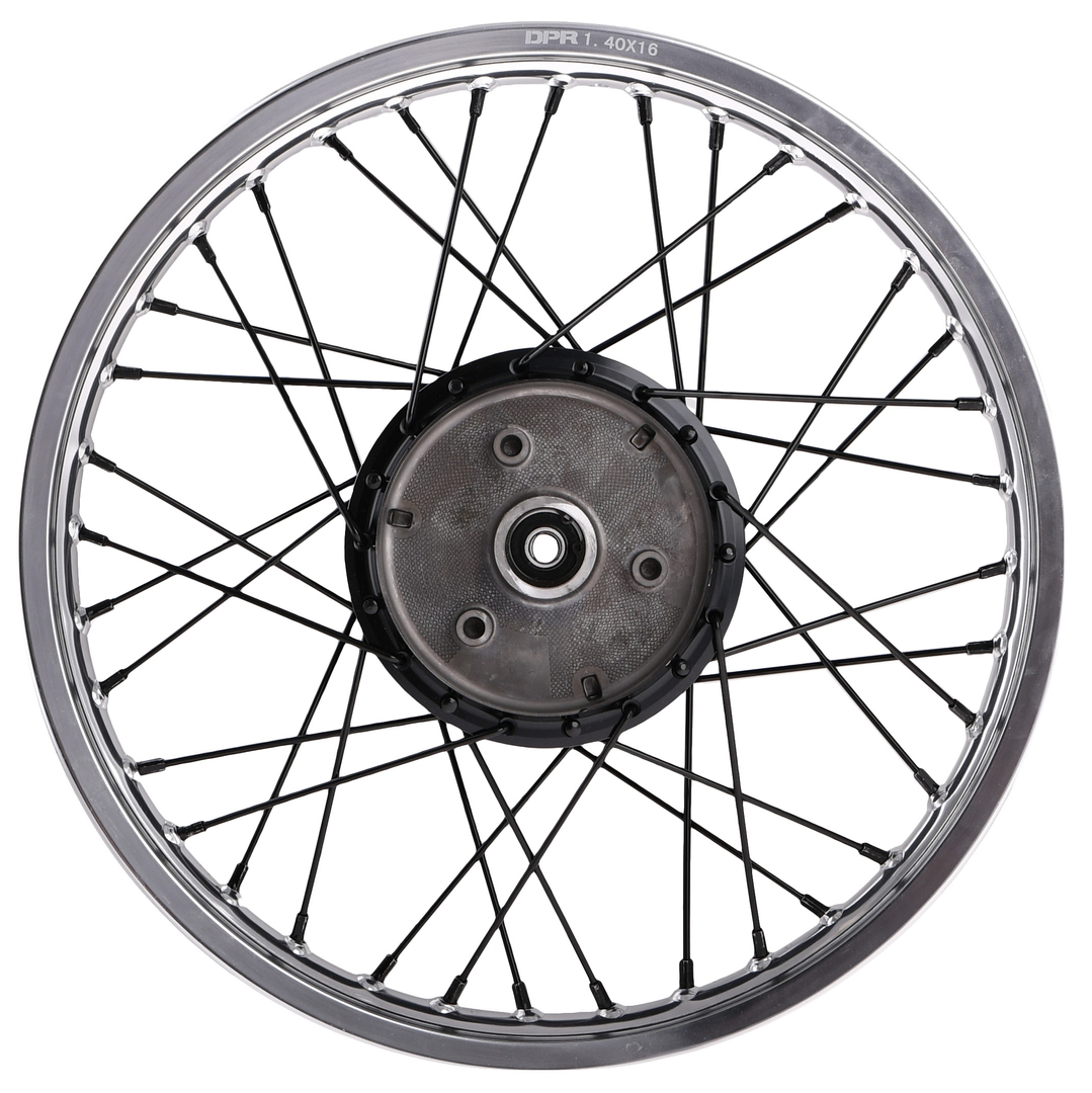 Koło jezdne 1,40x16 Simson S50/51/70 alu czarne DPR
