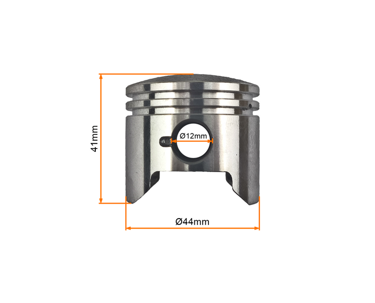 Tłok cylindra 44mm 60cc pierścienie sworzeń zabezpieczenia Pocket Bike