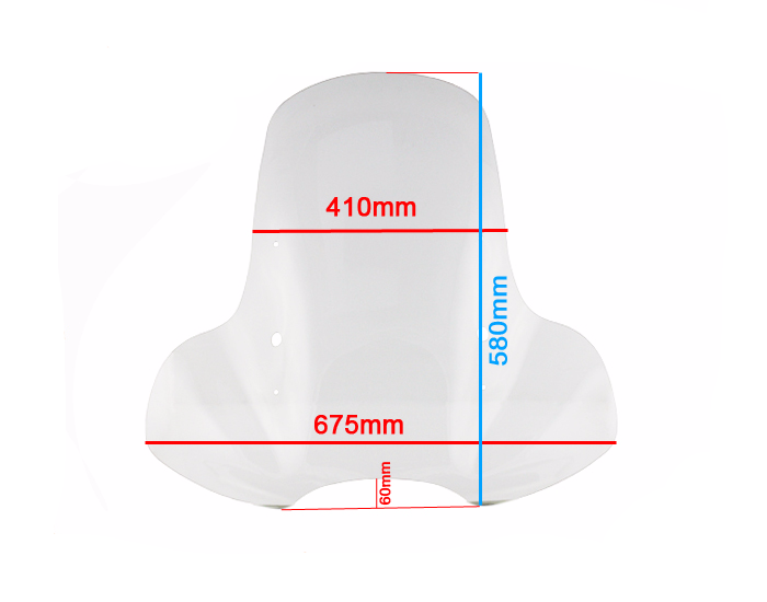 Szyba owiewka duża Piaggio Vespa Baotian Romet Junak Zipp Aprilia Huatian