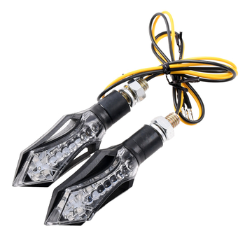 Kierunkowskazy Led mini strzałki czarne V26 homologacja E11 Racing Force