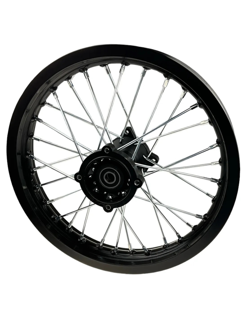 Felga tył 1.85x14 cali aluminiowa pitbike MRF 120 140 RC Kayo TT125 140 160