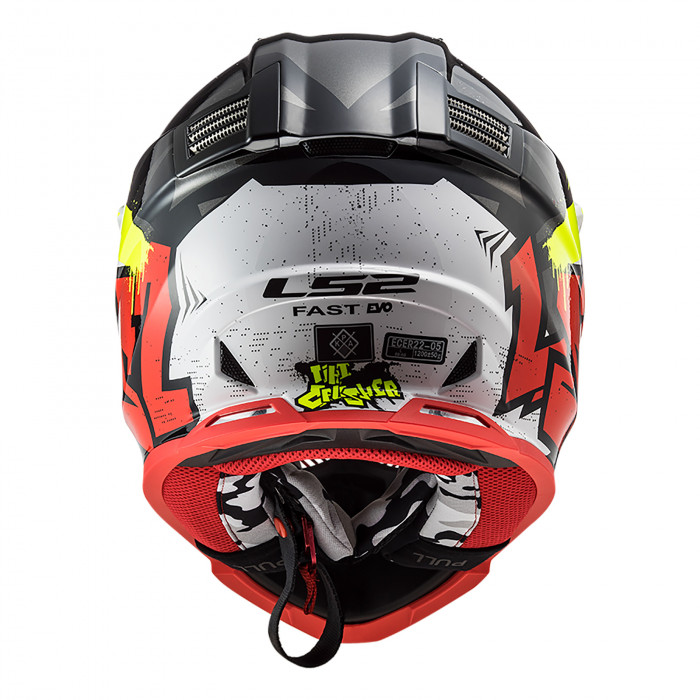 Kask LS2 MX437 FAST EVO Crusher Black Red