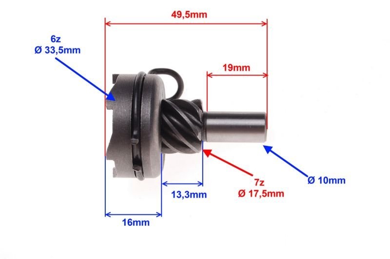 Koło rozrusznika 7 zębów GY6 4T Romet Kinroad Zipp