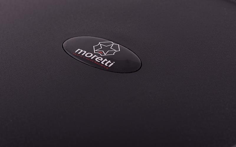 Kufer Moretti MR-807, 28 l, czarny, czerwony odblask