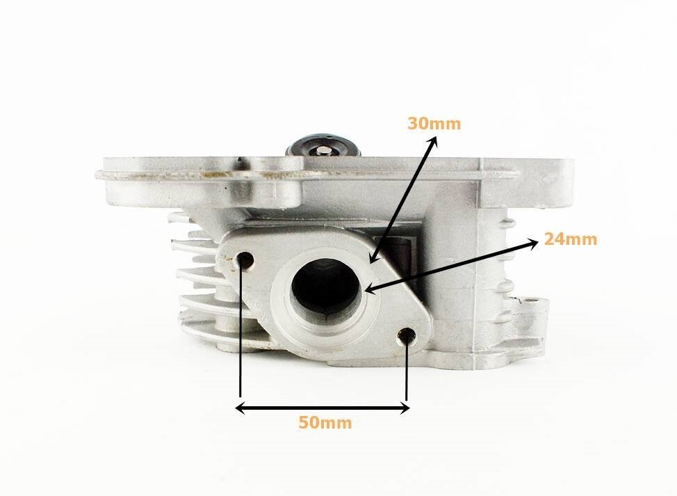 Cylinder Głowica 4T 80ccm GY6 47 mm Duże Zawory
