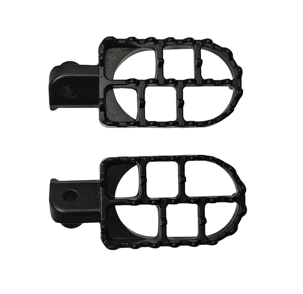 Podnóżki czarne cross pitbike MRF 120 140 Kayo Honda CRF50 Pitgang Apollo