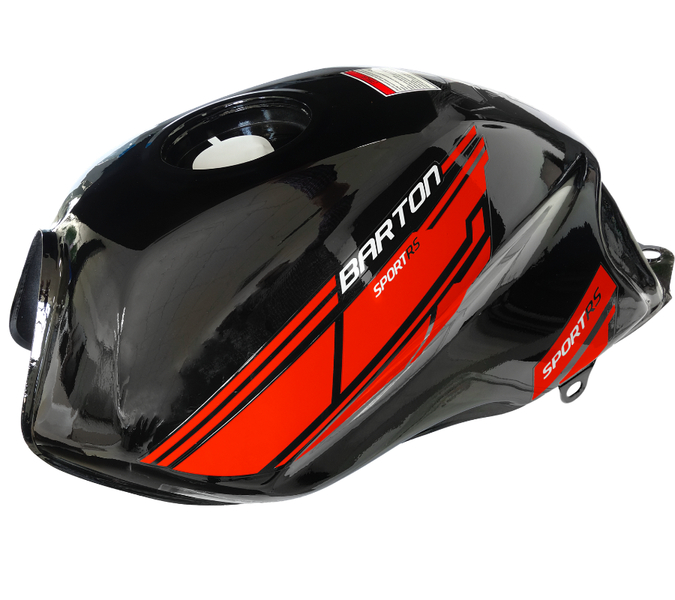 Zbiornik paliwa czarno-czerwony do motoroweru Barton Sprint RS 2 / Euro 5