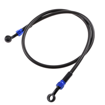 Przewód hamulcowy w oplocie czarno niebieski 90cm DPR Performance