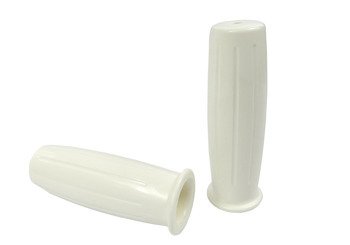 Manetki guma kierownicy retro białe 1 cal +7/8