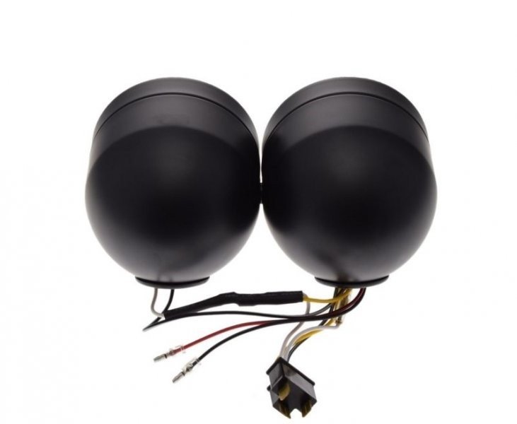 Lampa h7 + h1 ece zestaw 110mm czarny mat e9