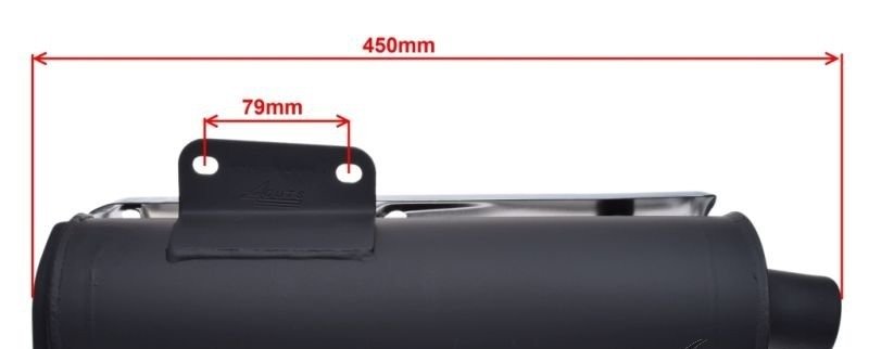 Tłumik qt-4 2t 4t bez katalizatora romet ferro