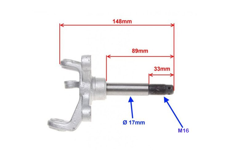 Zwrotnica zawieszenia prawa przód atv bashan
