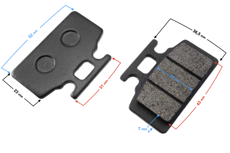 Klocki hamulcowe przód mini cross Barton DB14