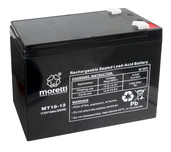 Akumulator AGM 12V 10Ah Moretti UPS MT10-12