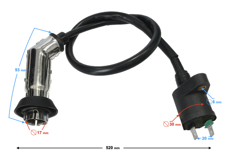 Cewka ATV metalowa Fajka WN do skutera 4T Barton Chalalnger Huragan