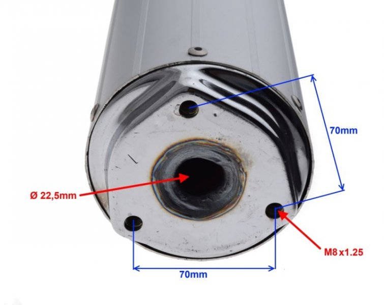Tłumik Bez Katalizatora Skutery 4T GY6 139QMB