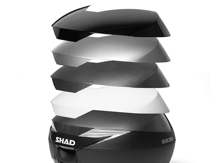 Kufer motocyklowy centralny carbon shad sh39 l