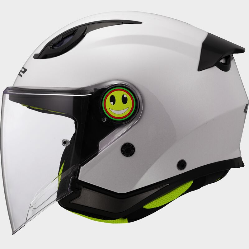 Kask dziecięcy LS2 OF622 Funny II Junior Solid White homologacja ECE 22.06
