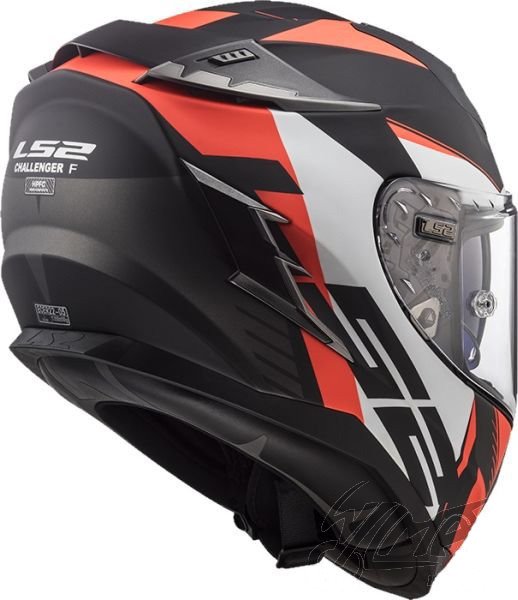Kask ls2 ff327 challenger squadron matt orange