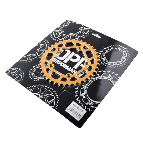 Zębatka tył 38z 420 aluminiowa złota Simson S53 DPR Performance