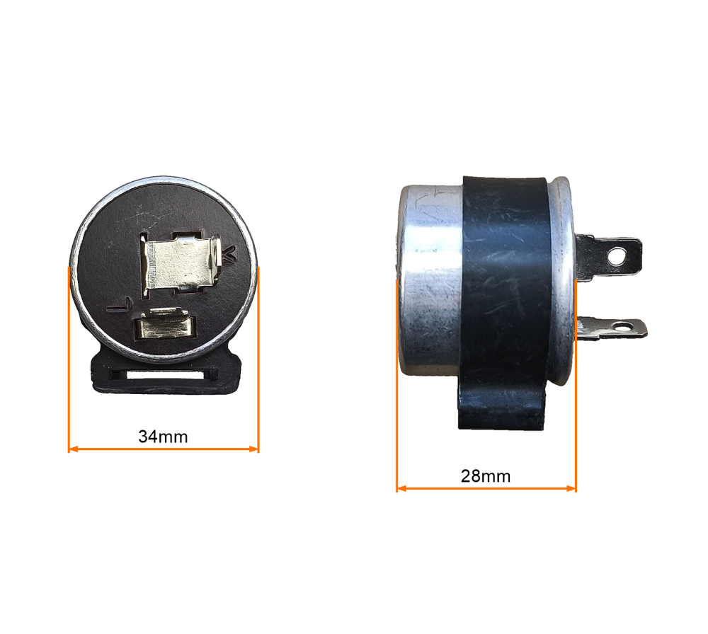 Przerywacz kierunkowskazów 12V 10Wx2 + 1,2W skuter motocykl