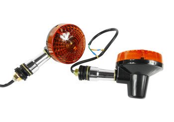 Kierunkowskazy chrom czarne suzuki gn 125 gn125