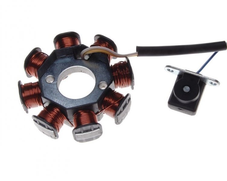 Stator Iskrownik 8 Cewek 3 Przewody Inca Sprint 4T