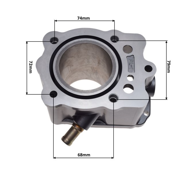 Cylinder 63,00 bez tłoka 4T woda quad atv 200 Loncin