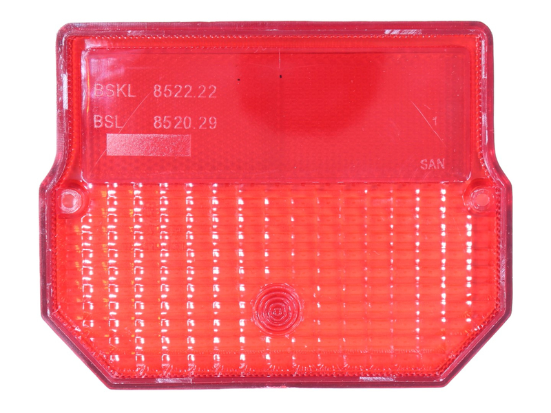 Klosz lampy tył czerwony prostokątny MZ ETZ Simson