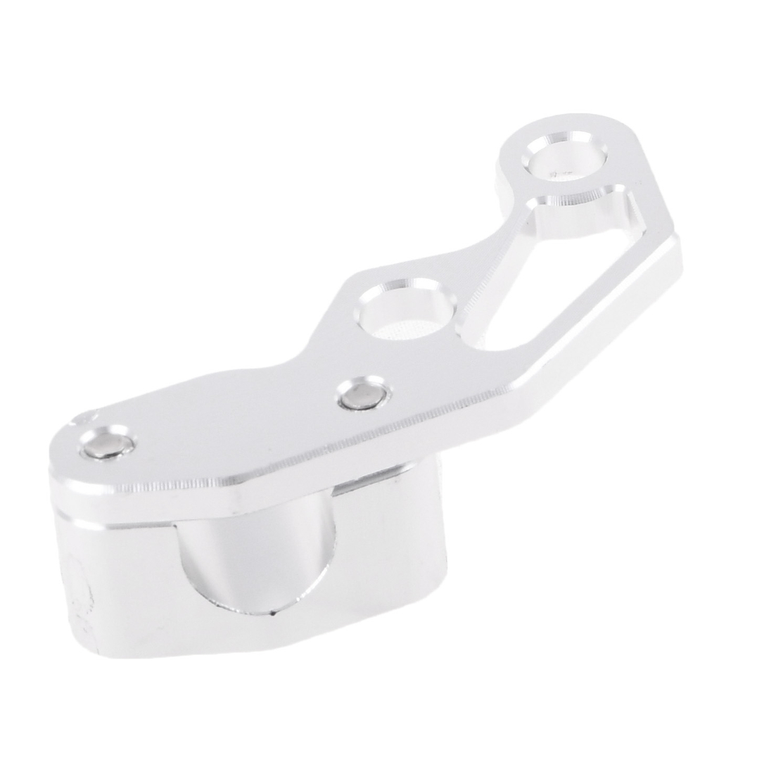 Uchwyt przewodu hamulcowego Simson S50 S51 srebrny aluminiowy Racing Force