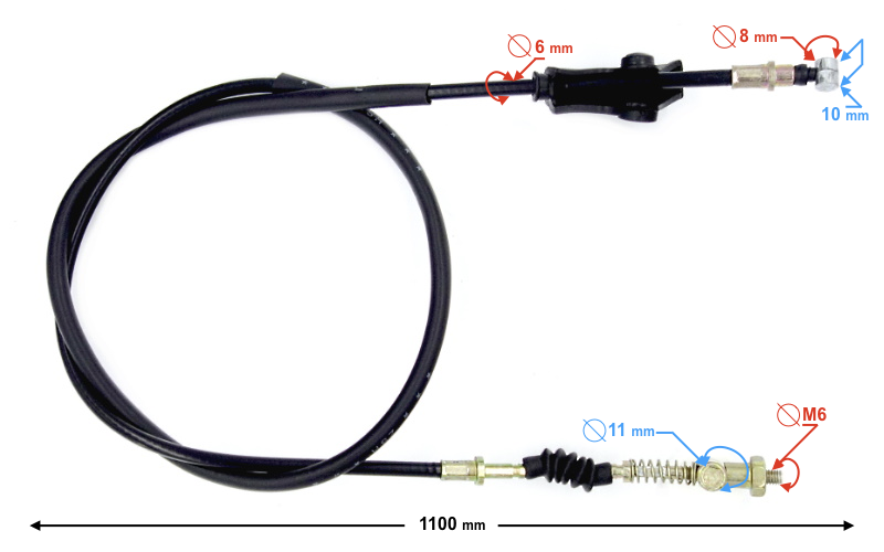 Linka hamulca przedniego Barton Ranger Classic 110cm
