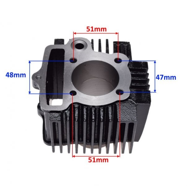 Cylinder 52,40mm cross quad atv Zongshen Lifan 120 4T