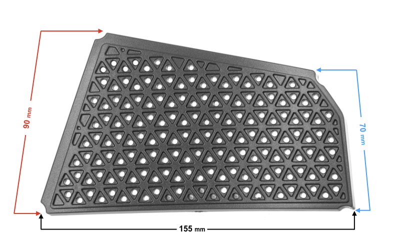 Dekor obudowy nóg 4/4 do skutera Barton E-Max wlot lewy