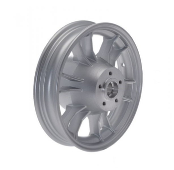 Koło obręcz tył przód 9 cali motorynka srebrna