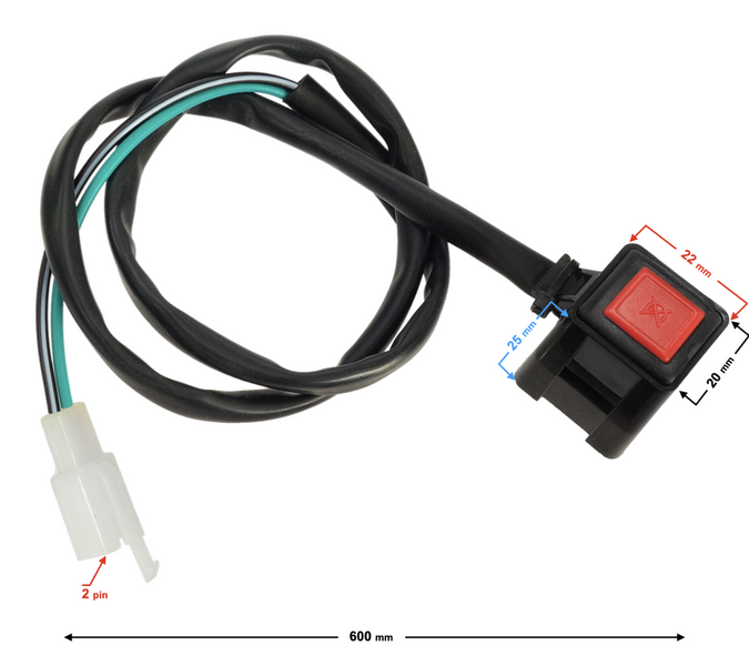 Przełącznik zespolony prawy do crossów CRF50 CRF70