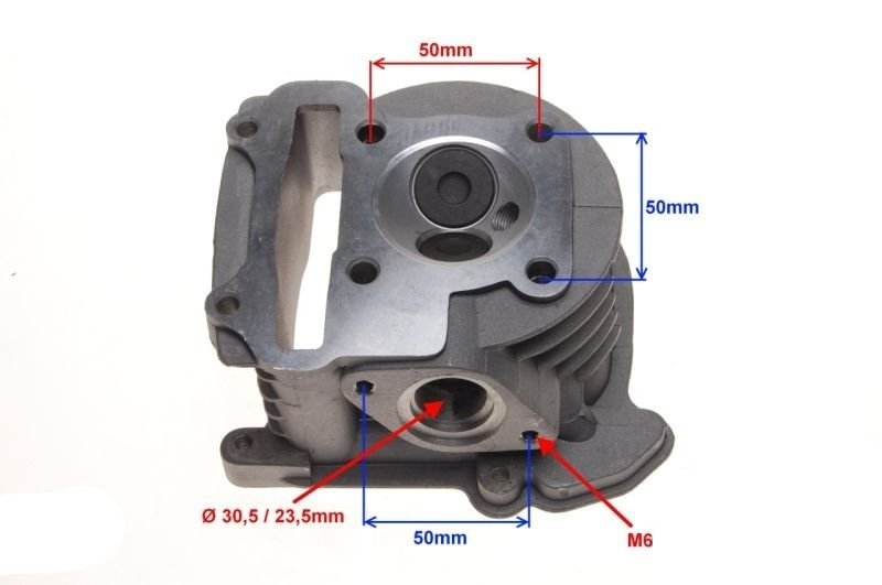 Głowica cylindra 4t duże zawory 80ccm gy6 50