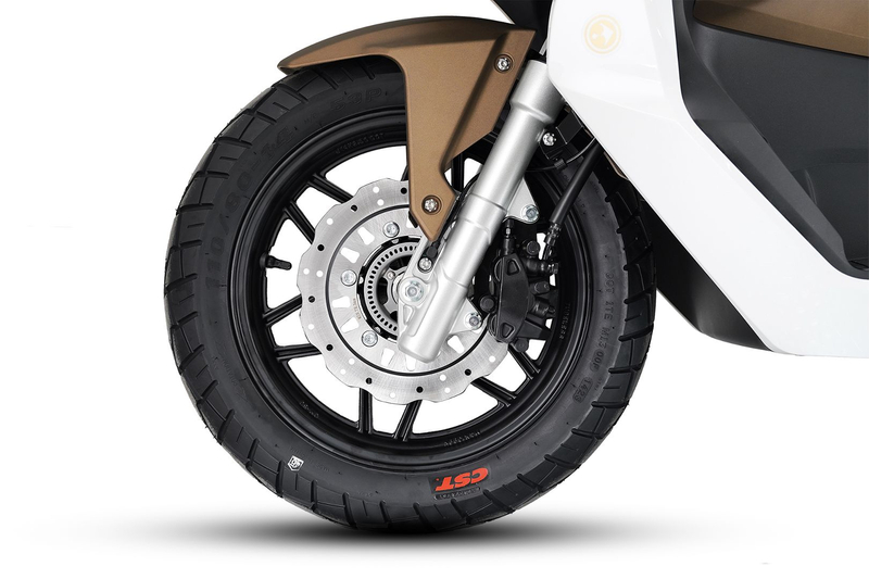 Skuter Barton X-Trail 125 ABS brązowy