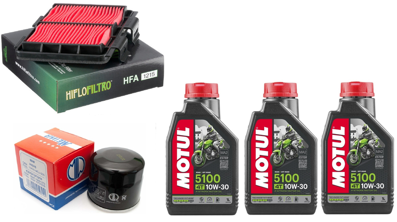 Filtr oleju powietrza olej Motul 10w30 Honda CL 500 23-25r CMX 500 17-25r