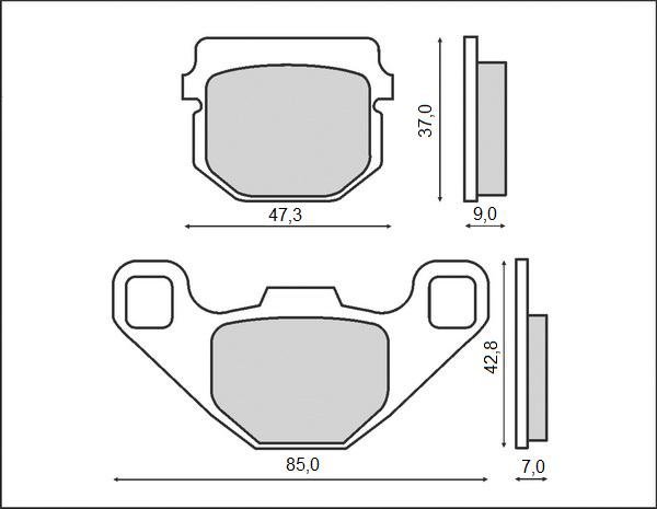 Brenta Klocki Hamulcowe KH83 Kawasaki KX KMX AR