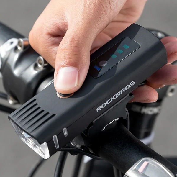 ROCKBROS Lampka rowerowa przednia Led IPX4 4 tryby