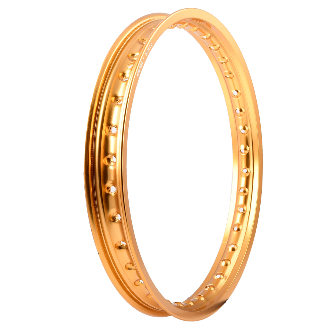 Obręcz koła 1,50x16 aluminiowa złota Simson DPR Classic