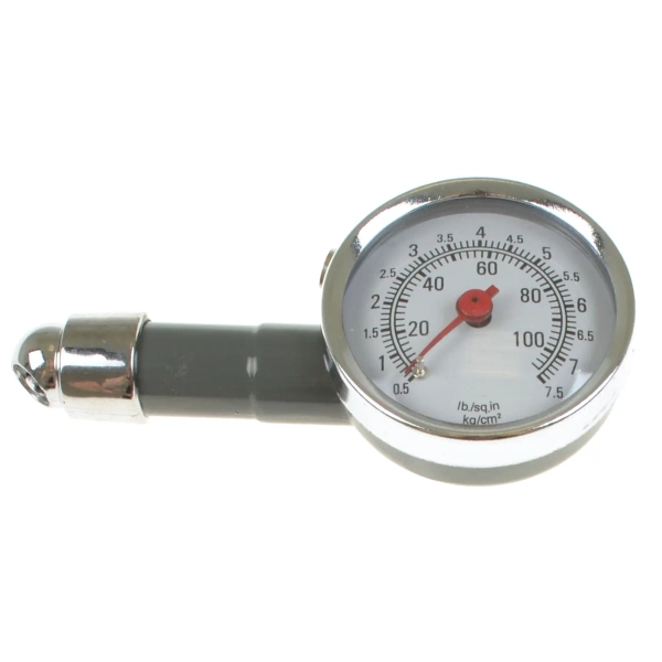 Manometr ciśnieniomierz do kół metalowy zakres pomiarowy 0,5-7,5 bar