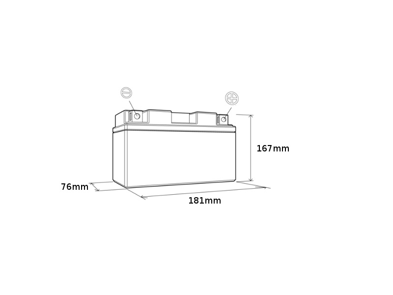 Landport akumulator żelowy G12-19 12V 21Ah 182x82x170 bezobsługowy BMW 