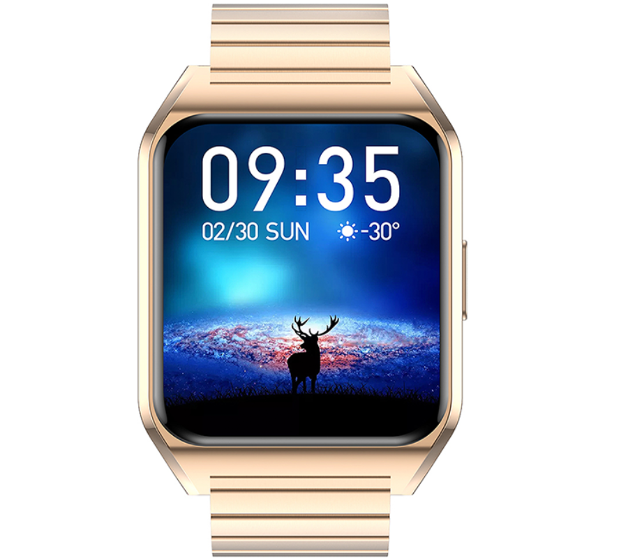 Smartwatch zegarek Rubicon damski RNCE89 złoty tryby sportowe SMS kroki sen